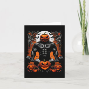 Cartão Halloween Malhação Skeleton Workout - Engraçado Gy