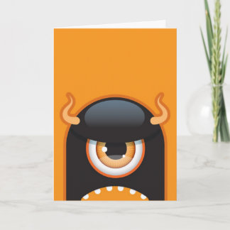 Cartão Halloween monster card