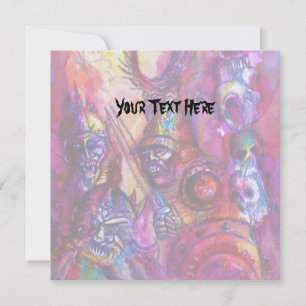 Cartão HALLOWEEN MONSTERS / ORK WAR Fantasy