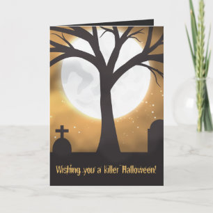 Cartão Halloween Moon