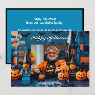 Cartão Halloween, o "Brick-or-Treat"