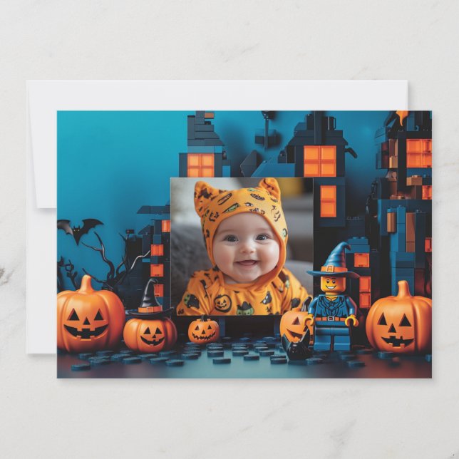 Cartão Halloween, o "Brick-or-Treat" (Frente)