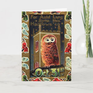 Cartão Halloween Owl - Greeting Card