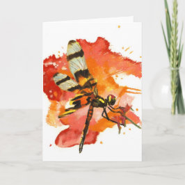 Cartão Halloween Pennant Dragonfly