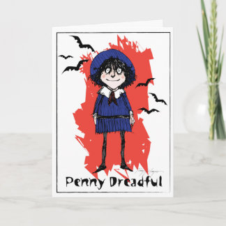 Cartão Halloween penny dreadful funny greeting card