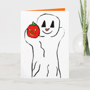 Cartão HALLOWEEN - PEQUENA placa GHOST