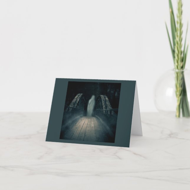 Cartão Halloween - Ponte Assombrada 4 (Frente)