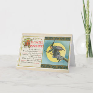 Cartão Halloween Precautions card