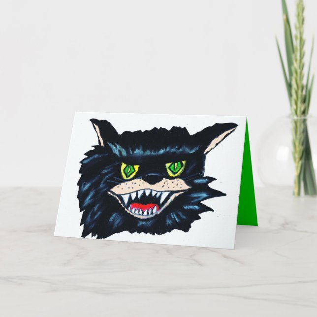 Cartão HALLOWEEN PRETO (Frente)