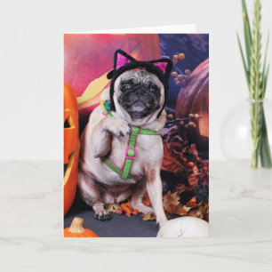Cartão Halloween - Pug - Lily Lou