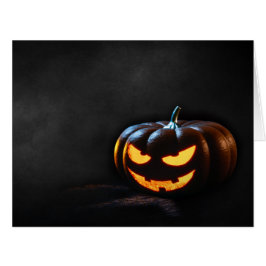 Cartão Halloween Pumpkin Jack-O-Lantern Spooky