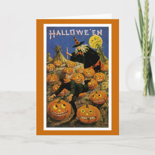 Cartão Halloween Pumpkin Patch Nightmare