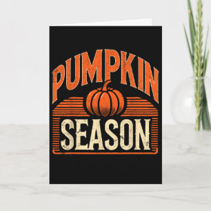 Cartão Halloween Pumpkin Season Fall Vibes Ação de Graças