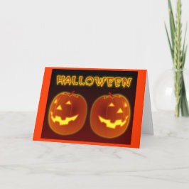 Cartão Halloween Pumpkins