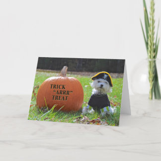 Cartão Halloween Puppy!