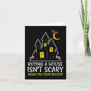 Cartão Halloween Realtor Comprando Casa Não É Um Costume
