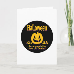 Cartão Halloween Recomendado por Dentistas