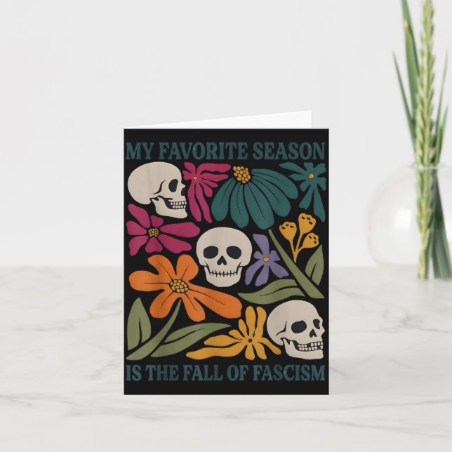 Cartão Halloween Retro My Favorite Season Is The Fall Of  (Frente)