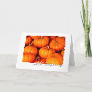 Cartão Halloween rotted out Pumpkin