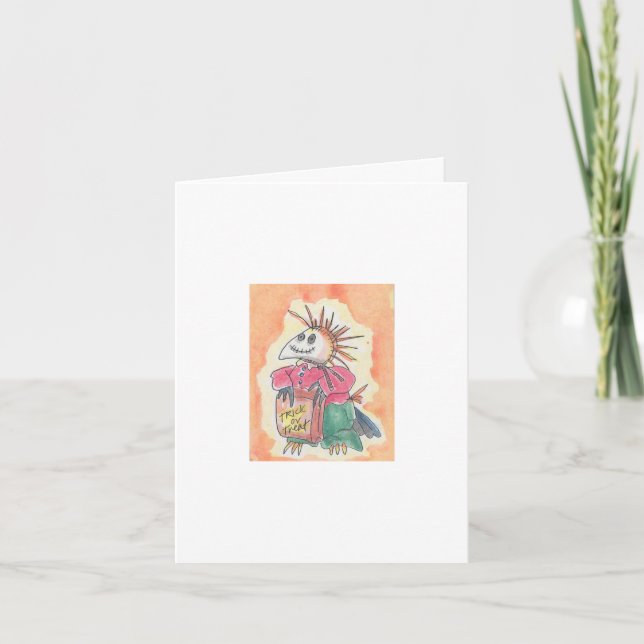 Cartão Halloween ScareCrow (Frente)