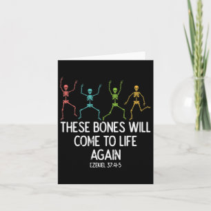 Cartão Halloween Skeleton Cristãos Engraçados Homens Mulh