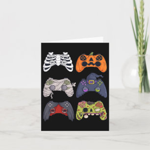 Cartão Halloween Skeleton Zombie Controladoras de Jogos M