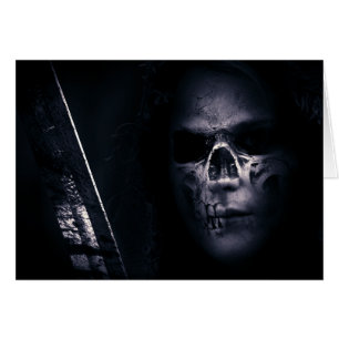 Cartão Halloween Skull