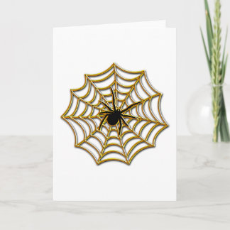 Cartão Halloween Spider Web