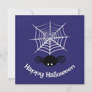 Cartão Halloween Spider Web