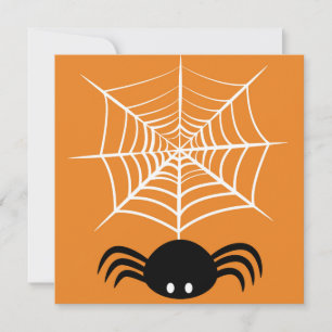 Cartão Halloween Spider Web