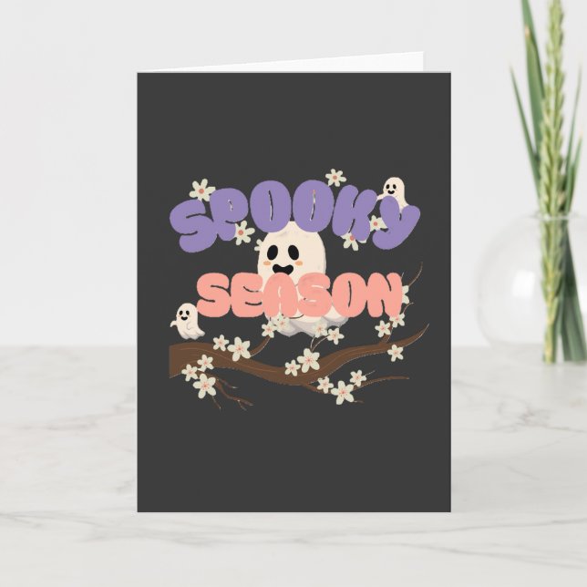 Cartão Halloween Spooky Season Folded Greeting Card (Frente)