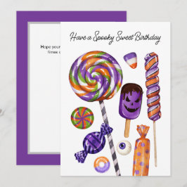 Cartão Halloween Spooky Sweet Birthday