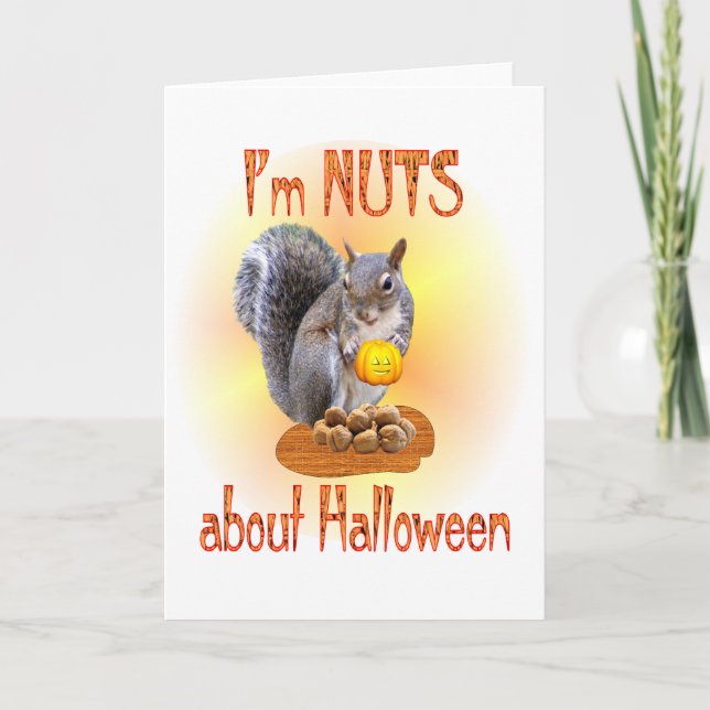 Cartão Halloween Squirrel (Frente)