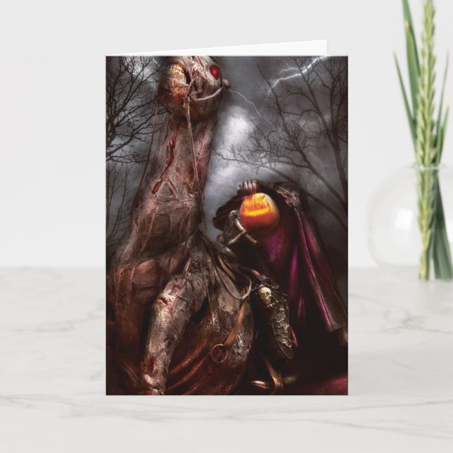 Cartão Halloween - The Headless Horseman (Frente)