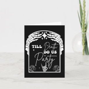 Cartão Halloween Til Death Do U Party Chelorette Matchin