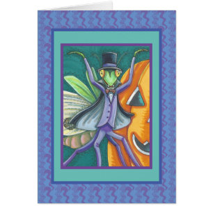 CARTÃO HALLOWEEN TRANSYLVANIA PRAYING MANTIS VAMPIRE CARD