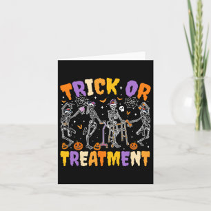 Cartão Halloween Travessura ou Tratamento Pt Fisioterapia