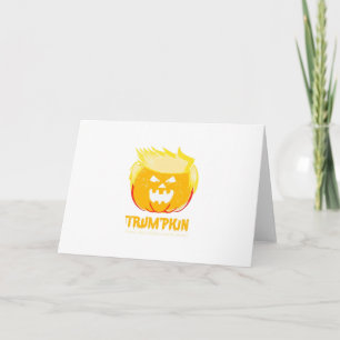 Cartão Halloween Trumpkin Engraçado