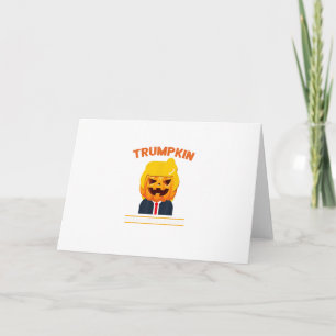 Cartão Halloween Trumpkin Engraçado Pumpkin Halloween