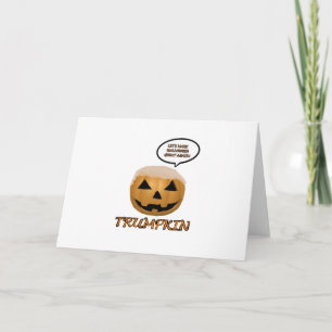 Cartão Halloween Trumpkin Feita
