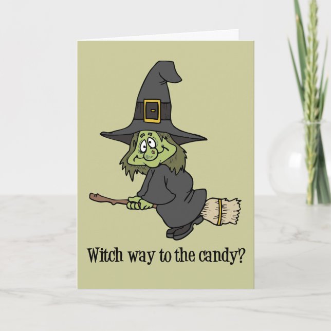Cartão Halloween Witch card (Frente)
