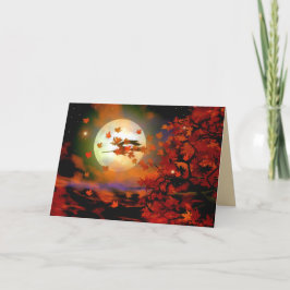 Cartão Halloween Witch Flight