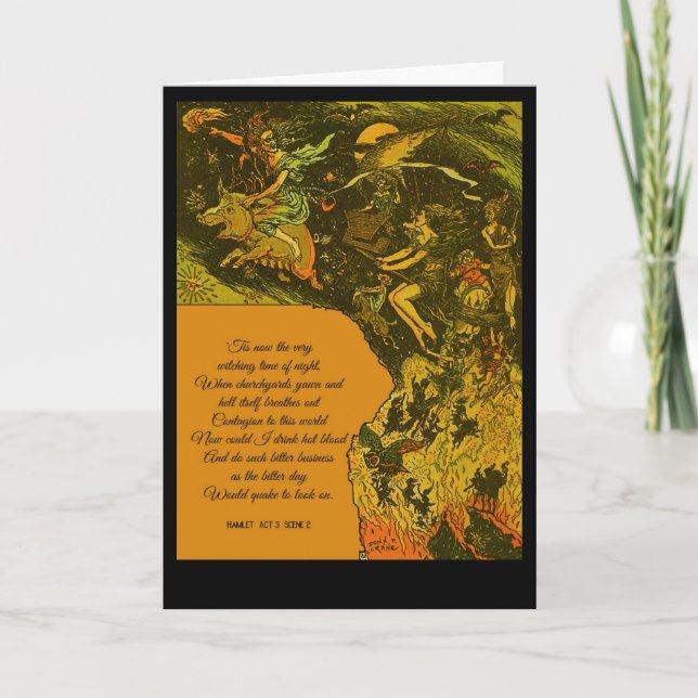 Cartão Halloween Witching Time (Frente)