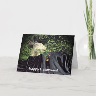 Cartão Halloween Wizard Goat