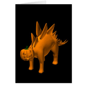 Cartão Halloweenis do Stegosaurus