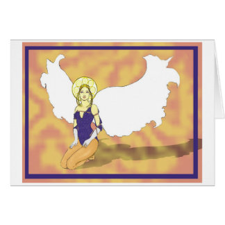 Cartão halo do anjo com nome