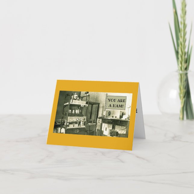 CARTÃO HAM RADIO SETUP FOTO AMATOR DA SÉRIE 1930 (Frente)