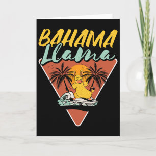 Cartão Hama Llama Llama Engraçado Surfista Pranchista Sur