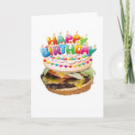 Cartão Hamburger Deluxe Birthday card<br><div class="desc">Savor your Birthday

http://www.zazzle.com/hamburger_deluxe_birthday_card-137370239550930096?rf=238873233638756321&CMPN=zBookmarklet

http://zazzle.cathyhull.com</div>
