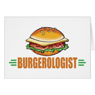 Cartão Hamburger Engraçado